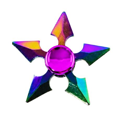 Fidget Spinner Metall Regnbue | 6 Varianter