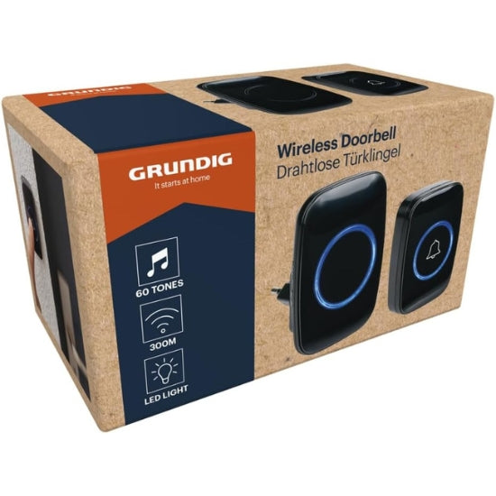 Grundig Trådløs Ringklokke | 60 Melodier