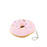 Plysj Donut Nøkkelring 11x3,5cm