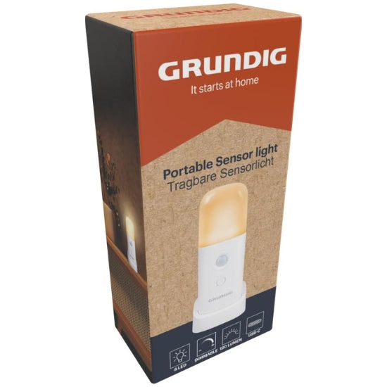 Grundig Sensorlampe LED | Oppladbar Nattlys USB-C