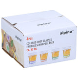 Alpina Shotglass 4stk | Fargede Bunner