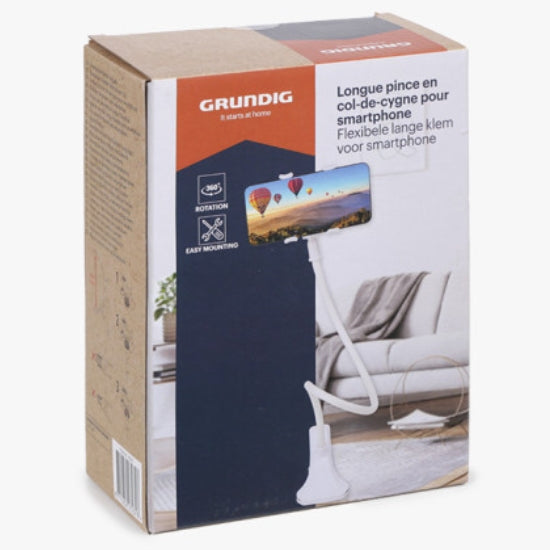 Grundig Mobilholder med Klype | Fleksibel 360°