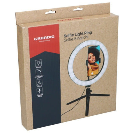 Grundig Selfie Ring Light 25cm | Ringlys med Stativ