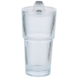 Alpina Drikkeglass 550ml | Med Sugerør og Lokk