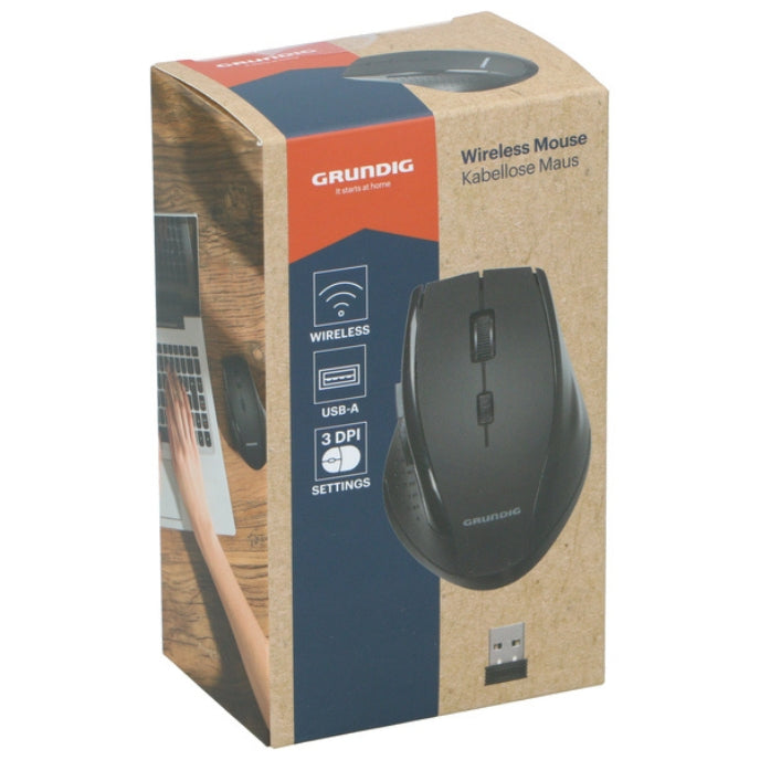 Grundig Trådløs Mus | USB Mottaker | Justerbar DPI