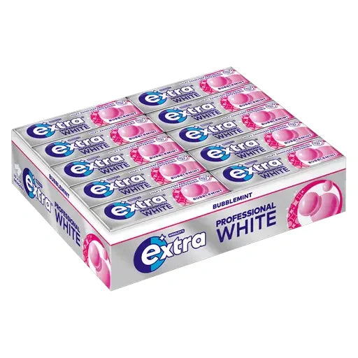 Extra White Bubblemint Tyggegummi 30x14g | Storpakk