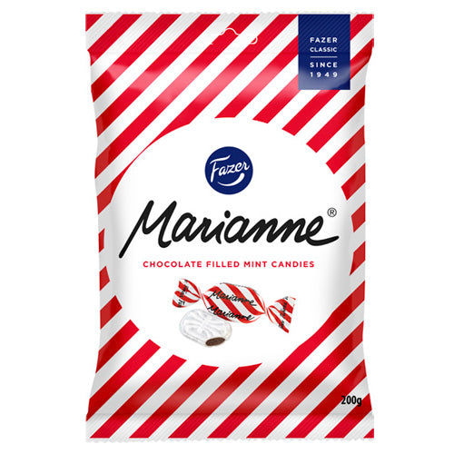 Fazer Marianne 200g | Peppermyntedrops med Sjokoladefyll