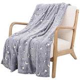 Selvlysende Teppe 127x152cm | Stjerner og Planeter