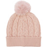 Lue strikket med POMPOM 22x21 cm | Flere farger