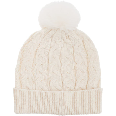 Lue strikket med POMPOM 22x21 cm | Flere farger