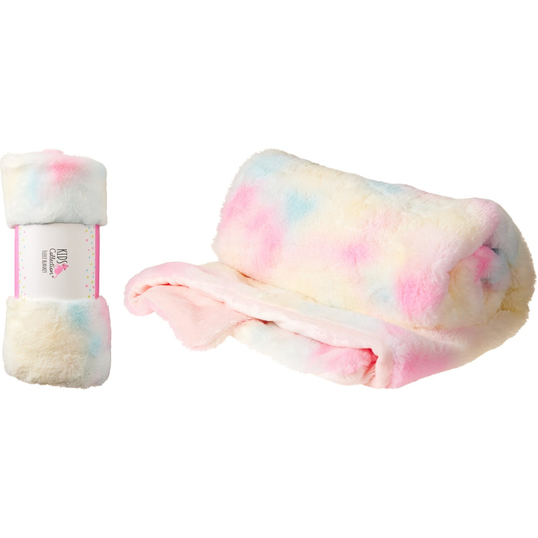 Barnepledd 120x80cm Regnbuefarger | Kids Collection