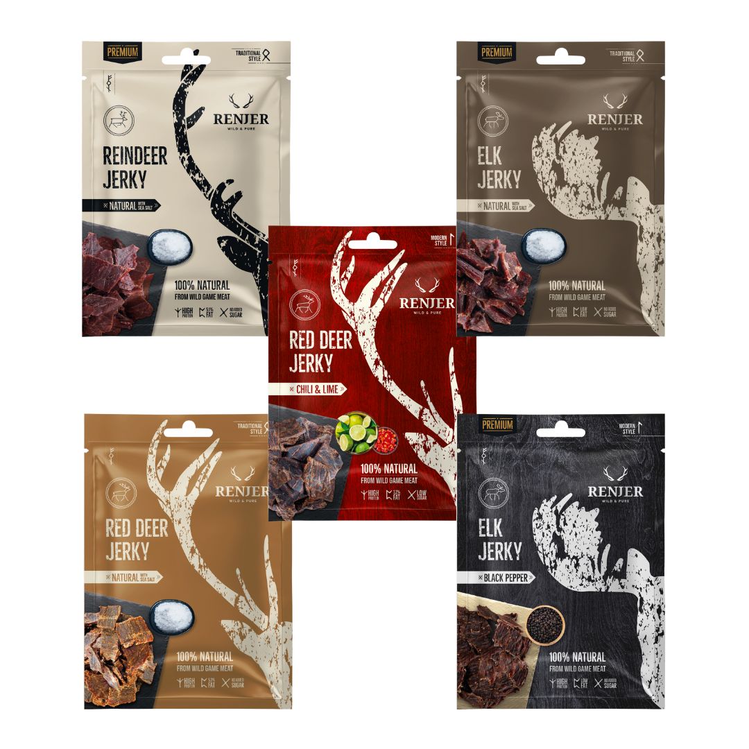 Renjer Jerky 5pk (5x25g) | Ulike Smaker