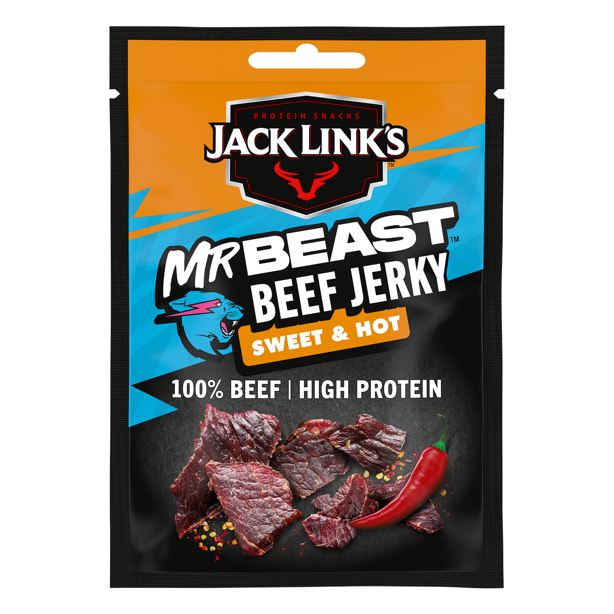 Jack Link's Beef Jerky Sweet & Hot 100g | Proteinrik Snacks