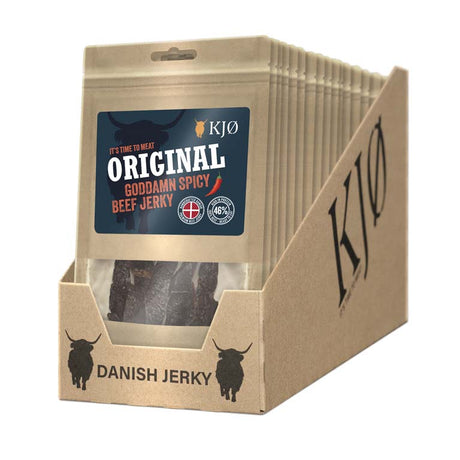 KJØ Goddamn Spicy Beef Jerky 25g