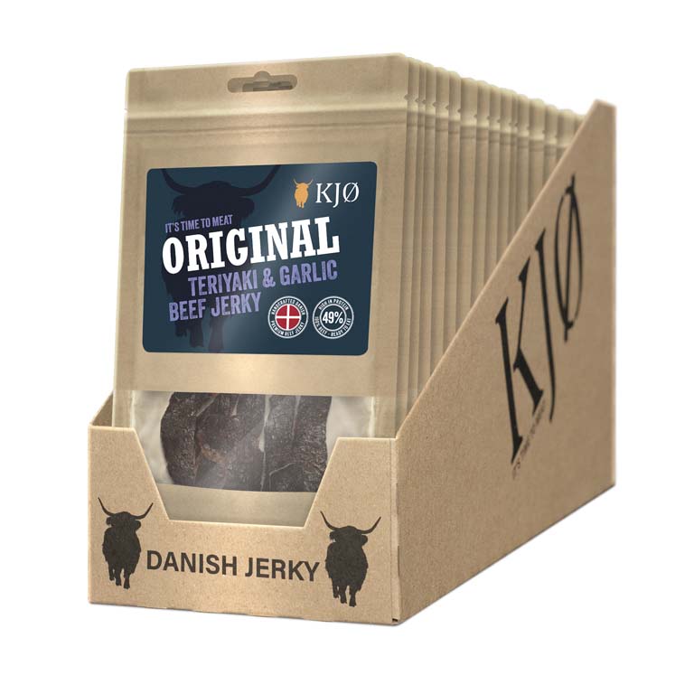 KJØ Teriyaki & Garlic Beef Jerky 25g