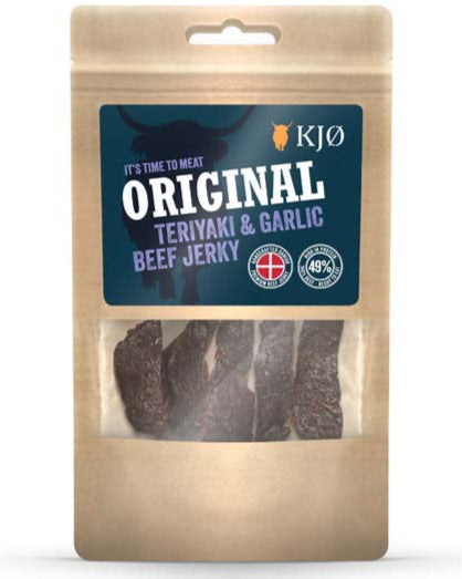 KJØ Teriyaki & Garlic Beef Jerky 25g