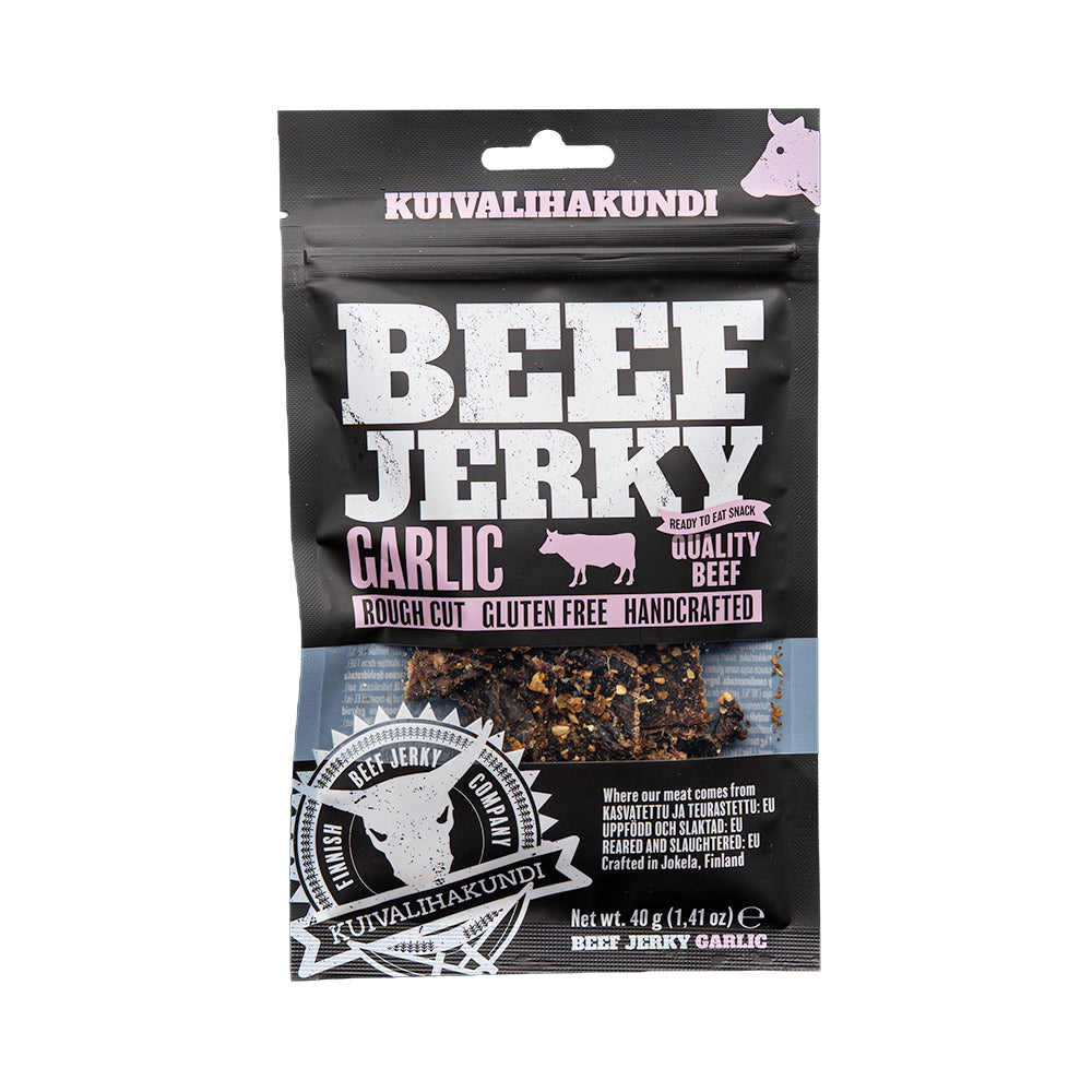Kuivalihakundi Beef Jerky med Hvitløk 40g