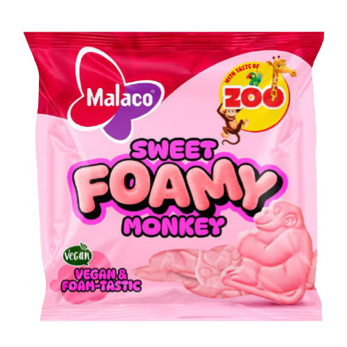 Malaco Zoo Foamy Monkey 115g | Mykt Skumgodteri