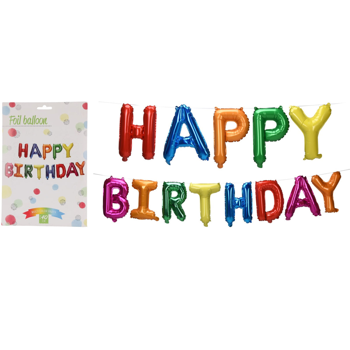 Folieballonger Happy Birthday | Fargemiks
