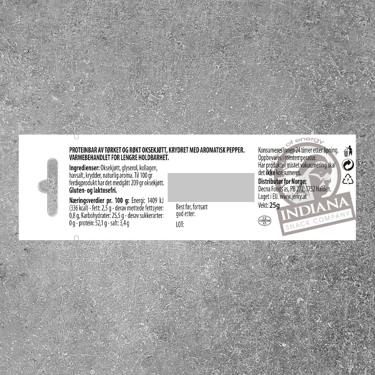 Biff Bar (Jerky Beef Bar) Pepper 25 g