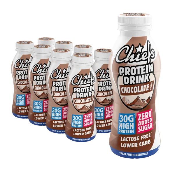 Datodeal | Chiefs Protein Milk Drink Choco Mountain 8x330ml | Storpakk