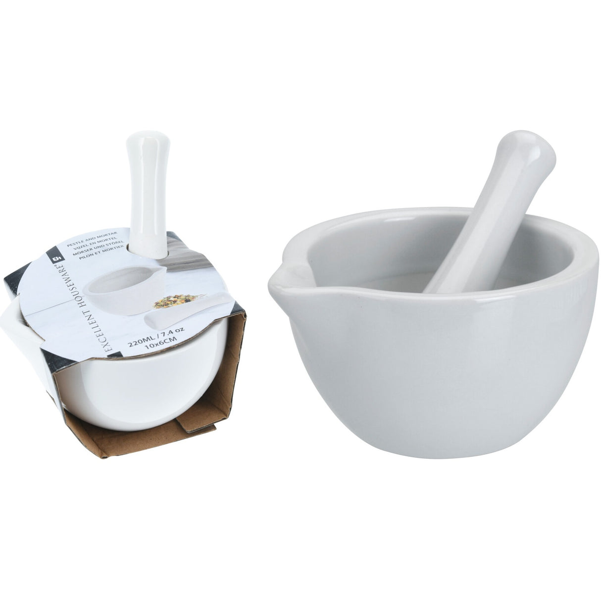 Porselen morter 220ml | Excellent Houseware