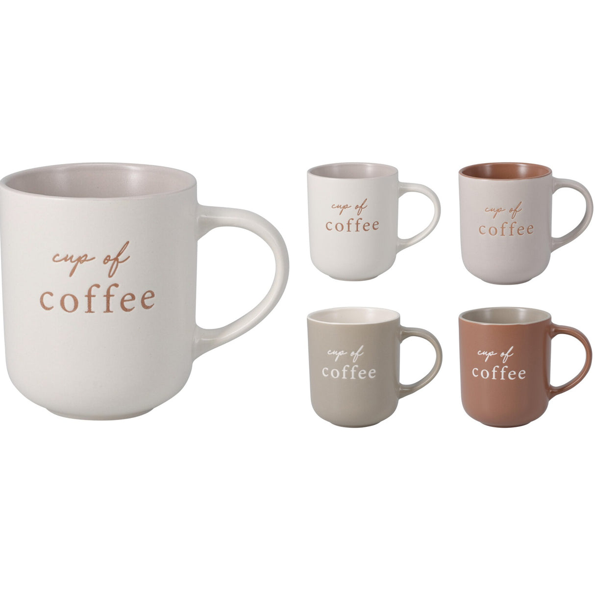 Porselenskrus 330ml 4 farger|  Cup of coffee | Excellent Houseware