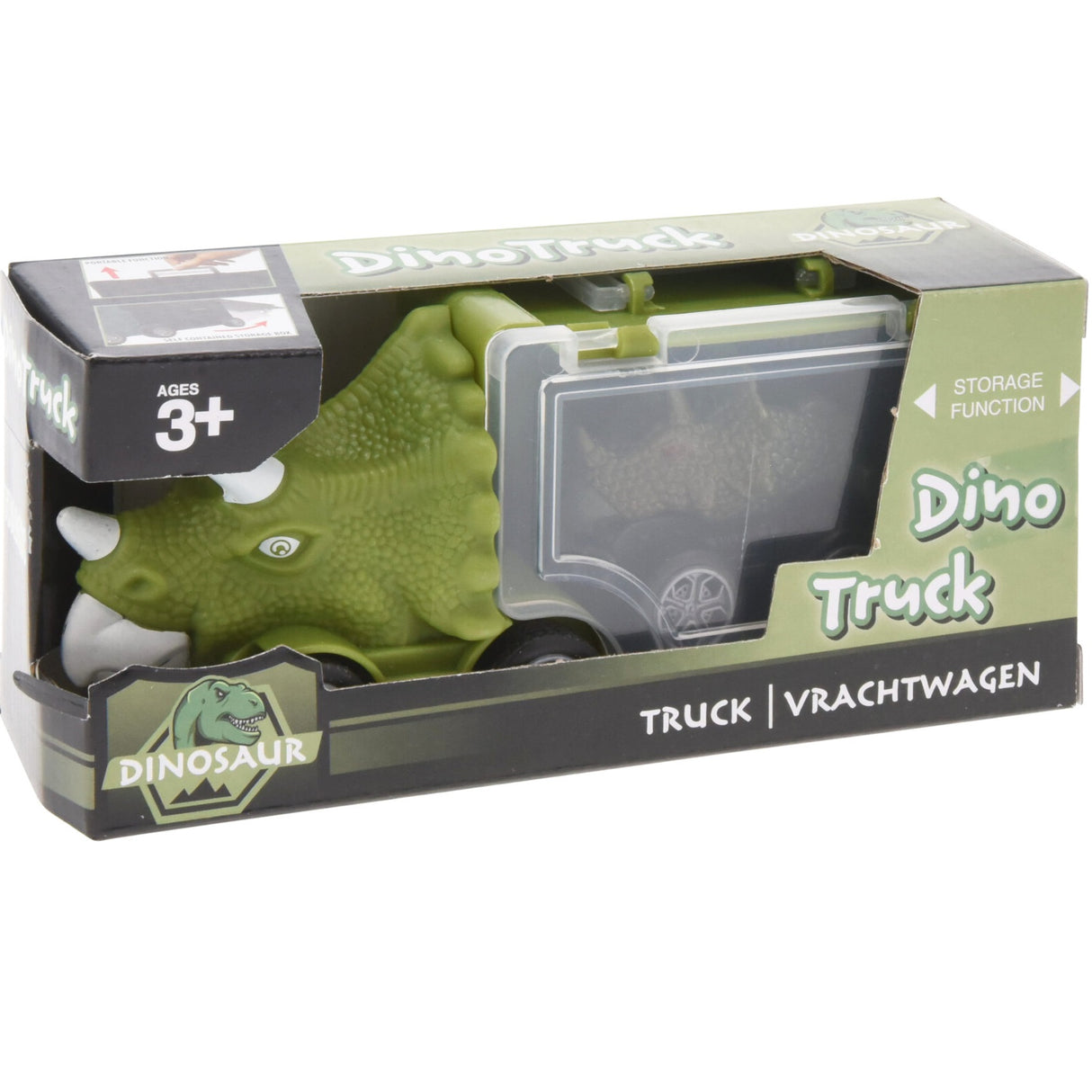 Lastebil Lekesett med Håndtak | Dinosaur Tema