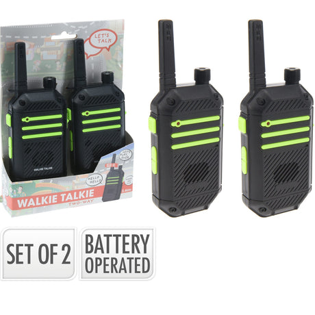 Walkie Talkie Sett | 2 stk | 300m rekkevidde