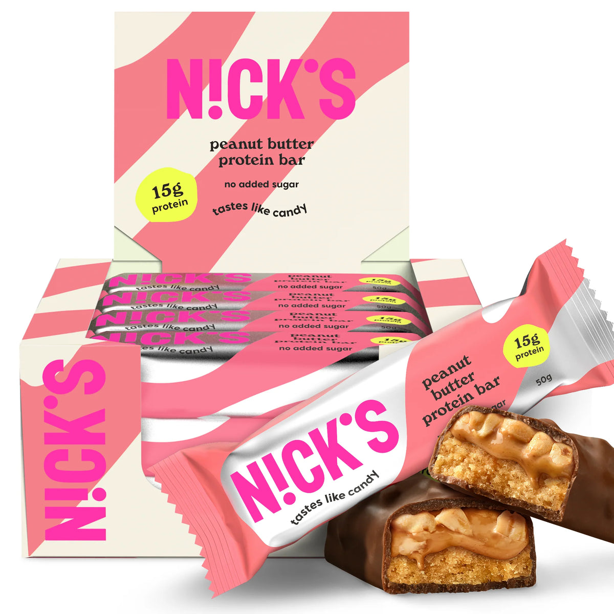 Datodeal! Nick's Protein Bar Peanut Butter 12x50g | Storpakk