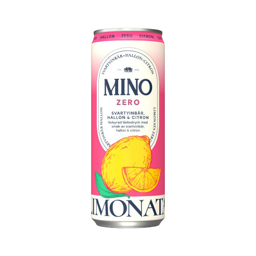 Mino Zero Limonata Svartvinbær Hallon 33cl