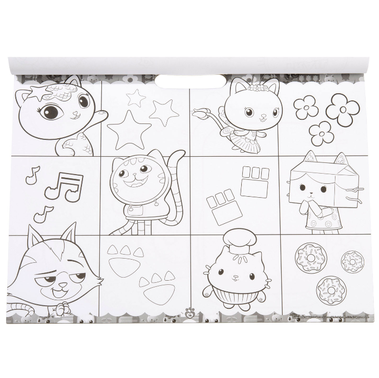 Gabby's Dollhouse Artist Pad | Tegneblokk med 120 Klistremerker
