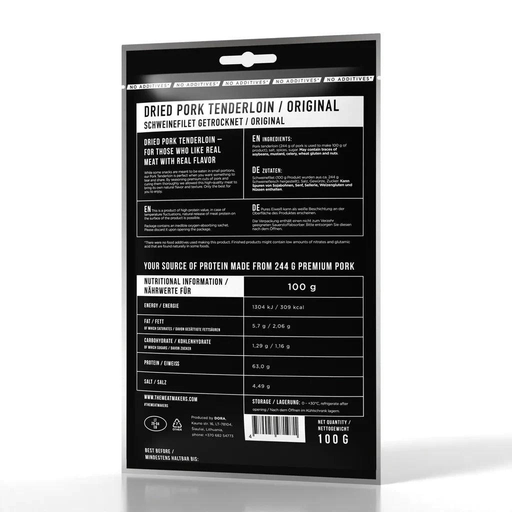 Meat Makers Pork Dried Tenderloin 100g