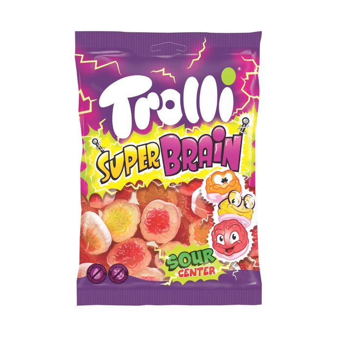Trolli Super Brain 175g | Syrlig Vingummi