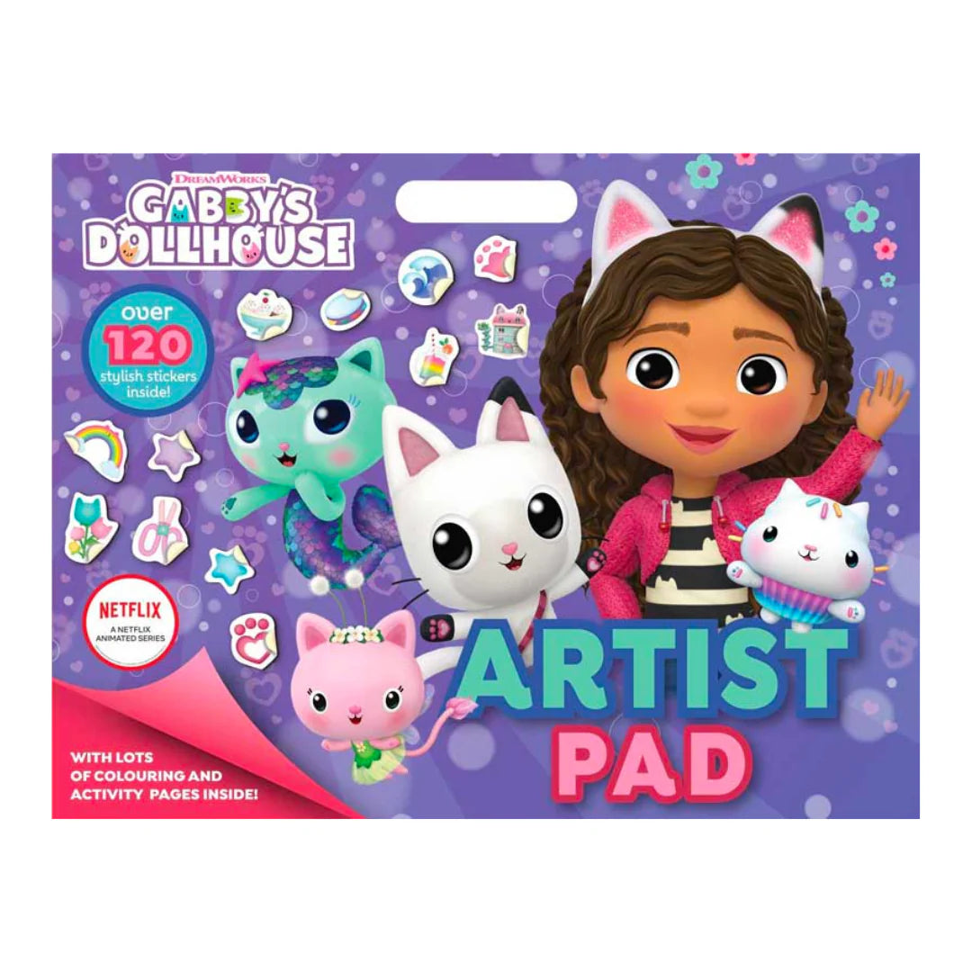 Gabby's Dollhouse Artist Pad | Tegneblokk med 120 Klistremerker