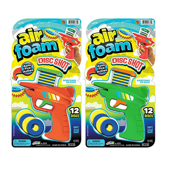 Air Foam Disc Shot med 12 Skumskiver | Tilfeldig Farge