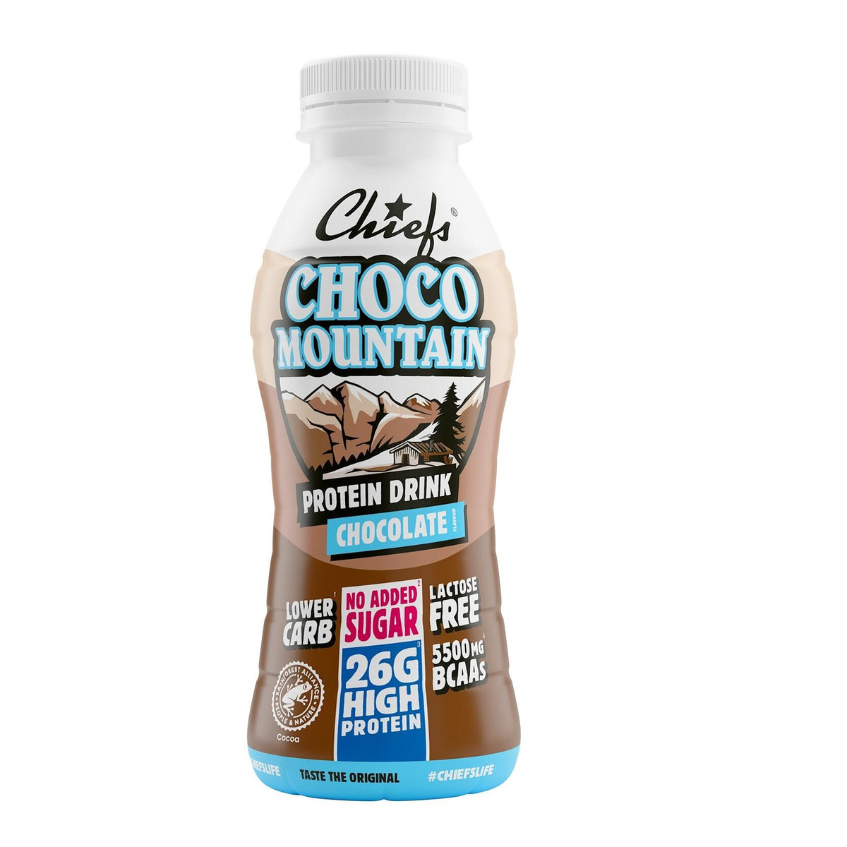 Datodeal | Chiefs Protein Milk Drink Choco Mountain 8x330ml | Storpakk