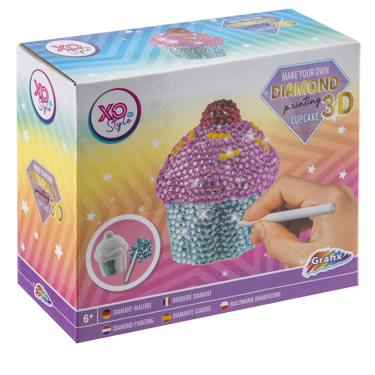 Diamond Painting 3D | Cupcake eller Kakebit | Velg variant