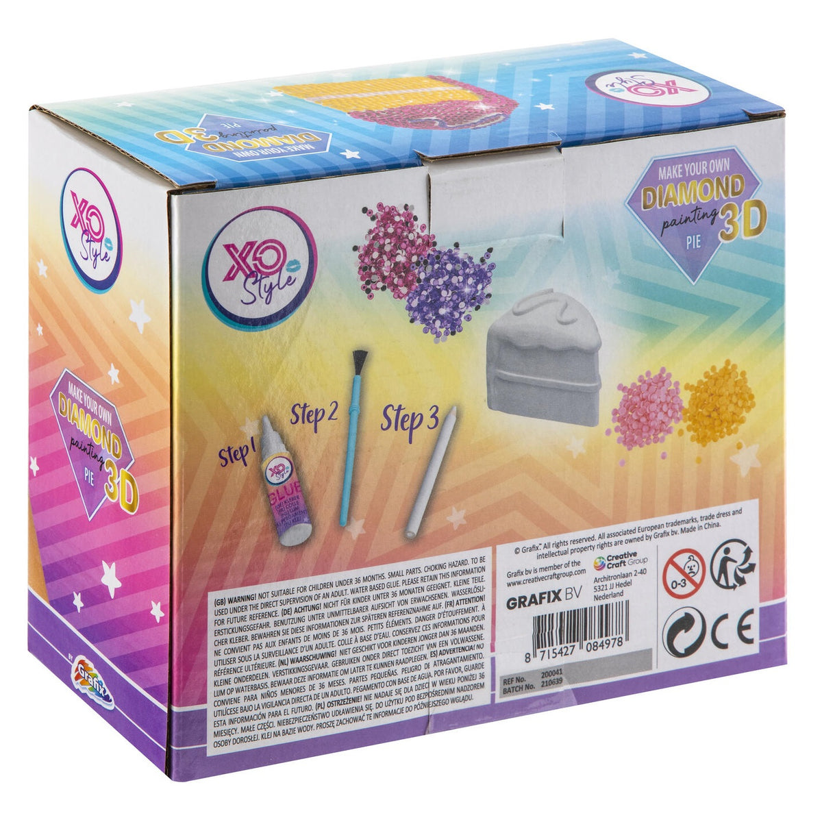 Diamond Painting 3D | Cupcake eller Kakebit | Velg variant