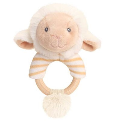 Keeleco Baby Lullaby Lamb Ringrangle med Krok 14cm