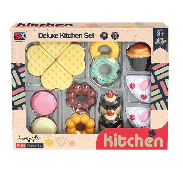 Fun Kitchen Dessertsett med Vaffel | Matsett til Rollelek