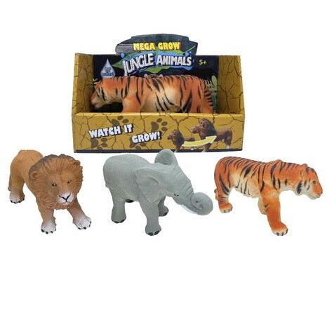 Mega Voksedyr Jungel 15cm | Velg Tiger, Løve eller Elefant