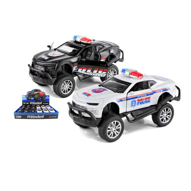 Politibil Off-Road Pull-Back 13cm | Tilfeldig Farge
