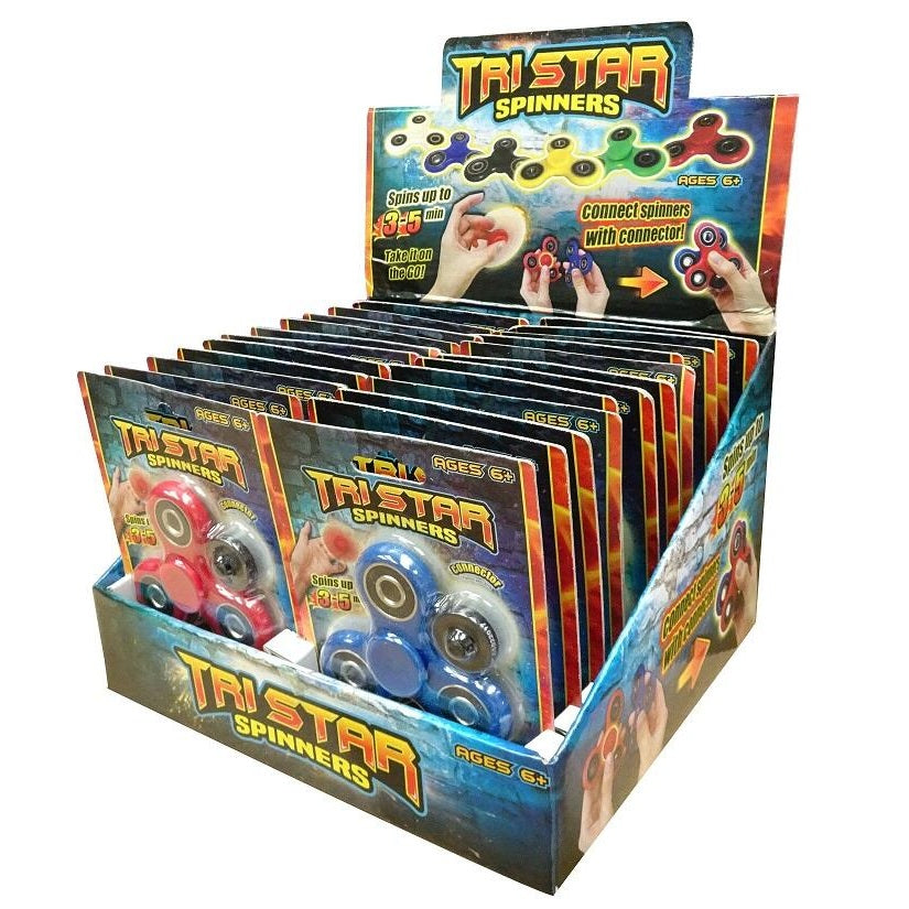 Tristar Finger Spinner Fidget Toys | Flere Farger