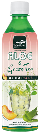Tropical Aloe Green Tea Peach 500ml