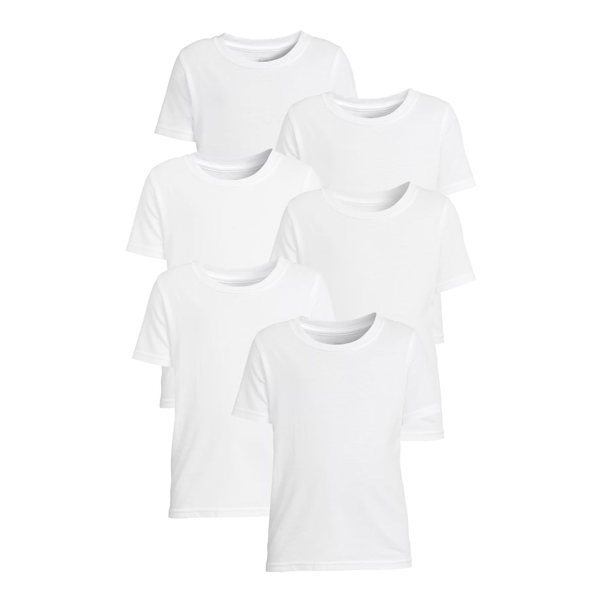 Hvit T-skjorte Barn 4-5 år | 6pk | Wonder Nation