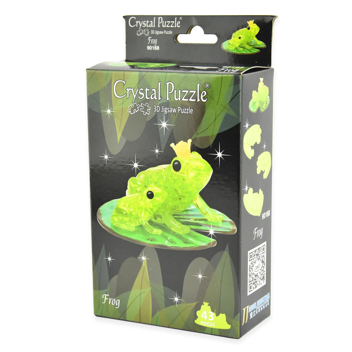 Crystal Puzzle Frosker 43 Deler | 3D Puslespill med Lotusblad