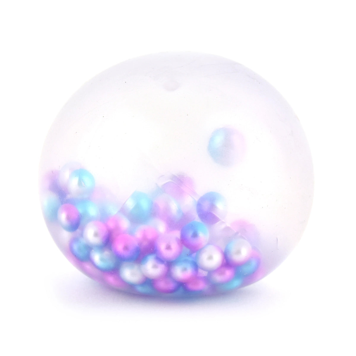 Sticky Squeeze Ball med Fargerike Perler 6cm