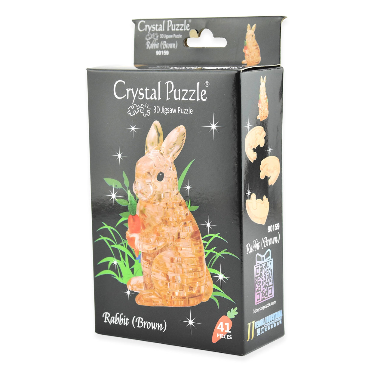 3D Crystal Puzzle Brun Kanin | 41 Deler