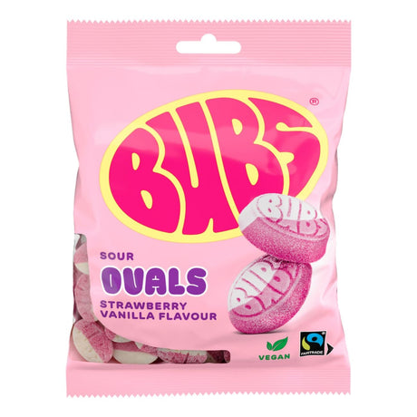 BUBS Strawberry Vanilla Ovals 12x90g | Storpakk